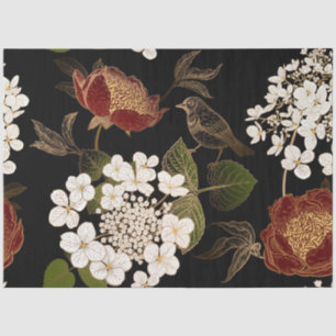 Papel De Seda Ave en flor