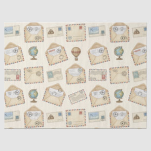 Papel De Seda Aventura de correo aéreo vintage (4)