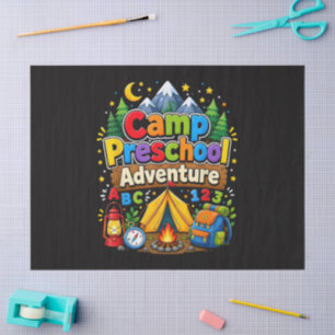 Papel De Seda Aventura de preescolar de campamento de vuelta al