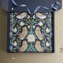 Aves Acuarela Vintage Floral William Morris