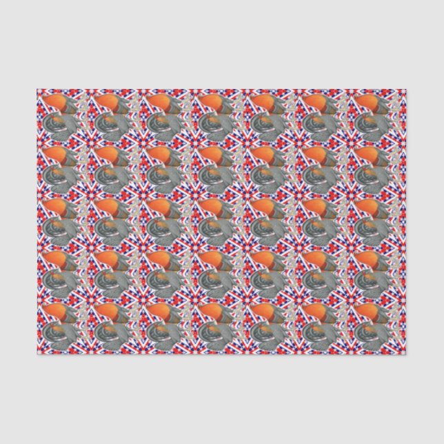 Papel De Seda Aves de combate Stars and Stripes (Anverso)