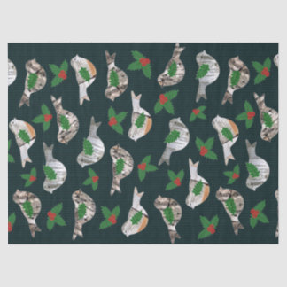Papel De Seda Aves de corteza de Birch Rústico Navidades de Berr