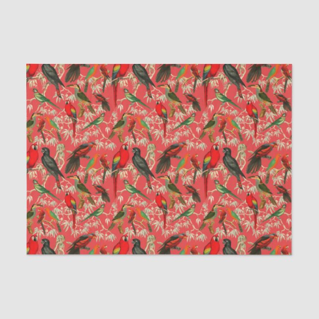Papel De Seda Aves de cosecha (Anverso)