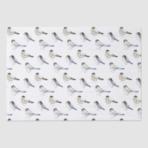 Papel De Seda Aves de invierno de Blue Winger Warbler