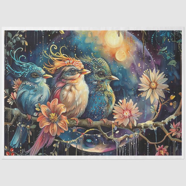 Papel De Seda Aves de la Luz (Anverso)