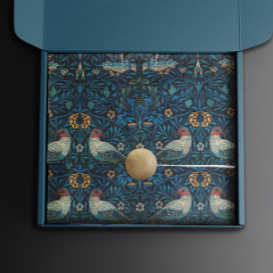 Papel De Seda Aves de William Morris