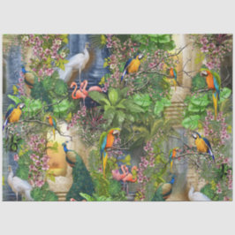 Papel De Seda Aves del paraíso