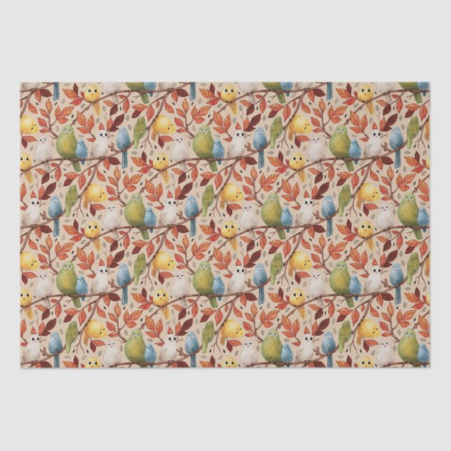 Papel De Seda Aves divertidas (Aplausos) (Anverso)