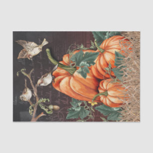 Papel De Seda Aves negras