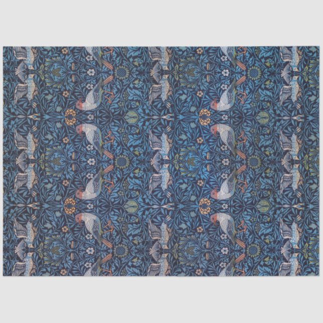 Papel De Seda Aves, William Morris (Anverso)