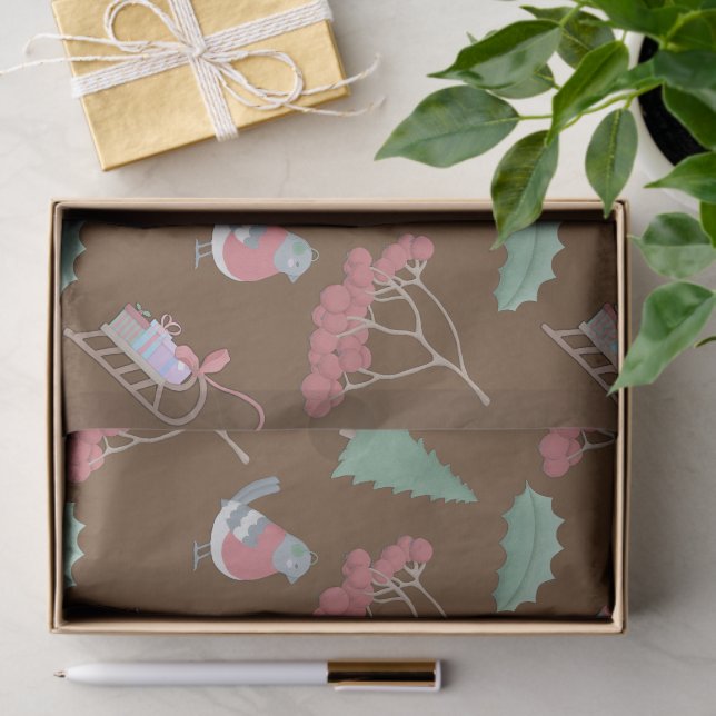 Papel De Seda Aves y navidades (Regalo )