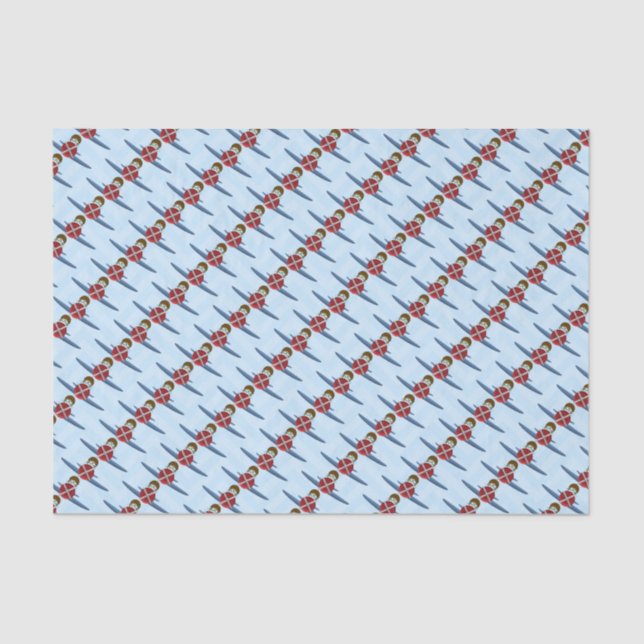 Papel De Seda Aviador y su avión (Anverso)