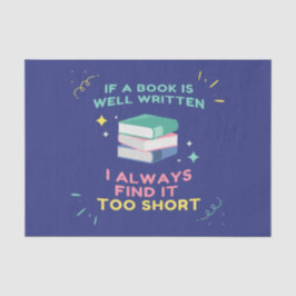 Papel De Seda Avid Reader I - Cita de Jane Austen