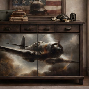 Papel De Seda Avión Antiguo Decoupage