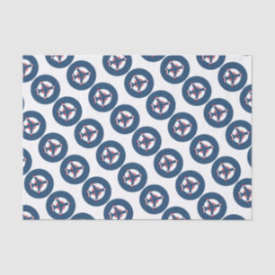 Papel De Seda Avión en un Roundel
