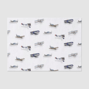 Papel De Seda Aviones del vintage en vuelo