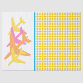 Papel De Seda Aviones Viajes Piloto Fun Operador de Vuelo