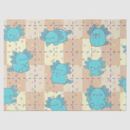 Papel De Seda Axolotl lindo y adorable