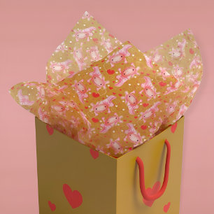 Papel De Seda Axolotl Love mostard