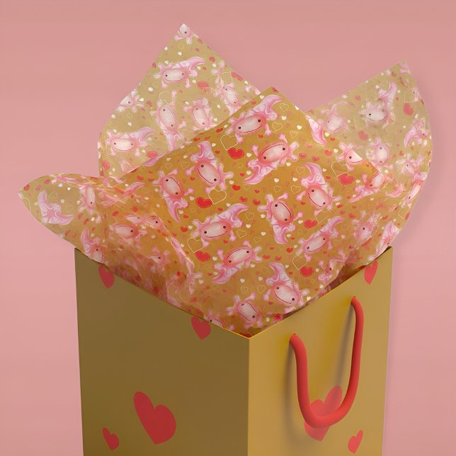 Papel De Seda Axolotl Love mostard (Subido por el creador)