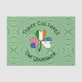 Papel De Seda Azores Irlanda Estados Unidos Bandera Shamrock per
