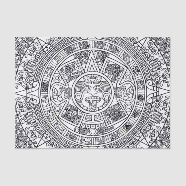 PAPEL DE SEDA AZTEC O MÉXICO (Anverso)