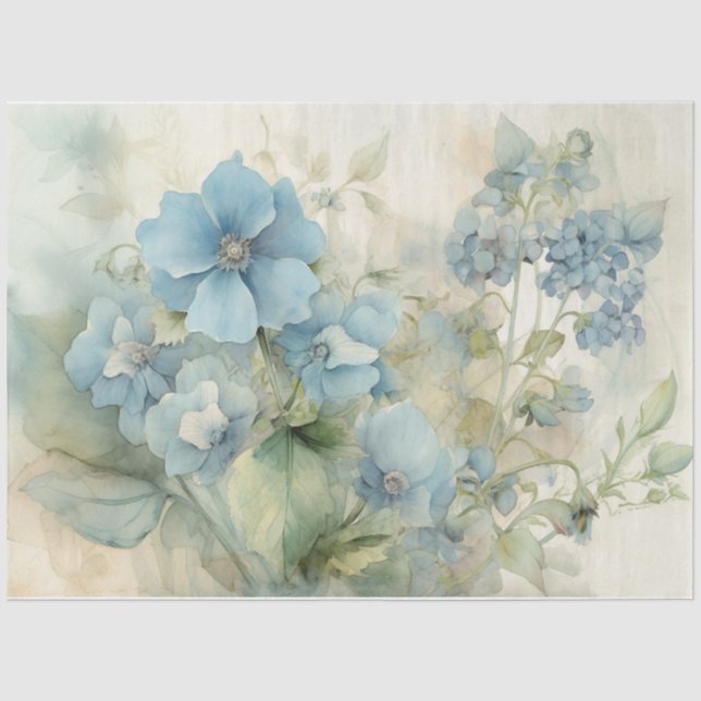 Papel De Seda Azul 13 (Anverso)
