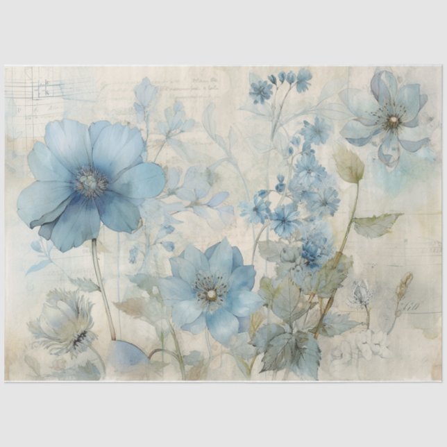 Papel De Seda Azul 14 (Anverso)