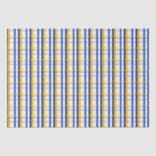 Papel De Seda Azul, amarillo y blanco
