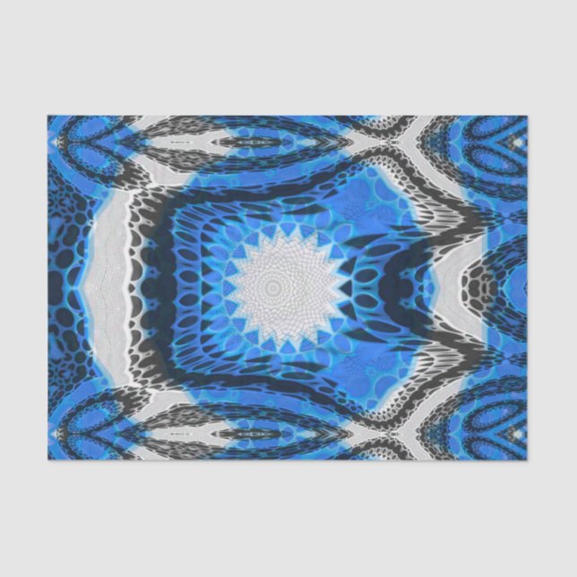 Papel De Seda Azul atómico (Anverso)