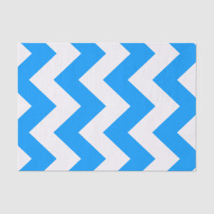 Papel De Seda Azul claro negrita mod chevron