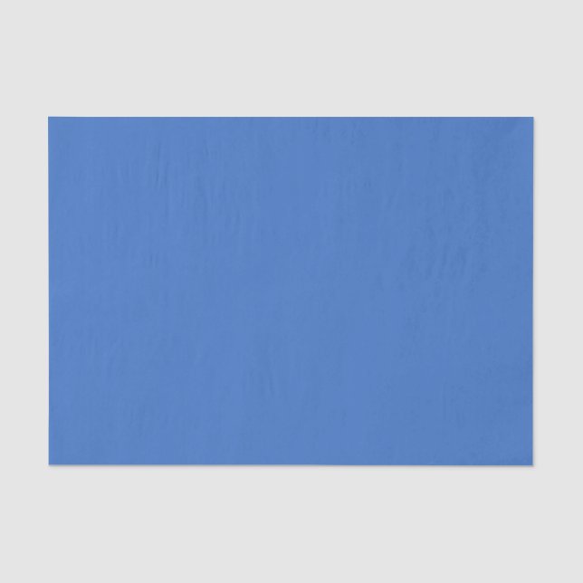 Papel De Seda Azul de Cornflower medio (Anverso)