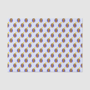 Papel De Seda azul de león de 3 años