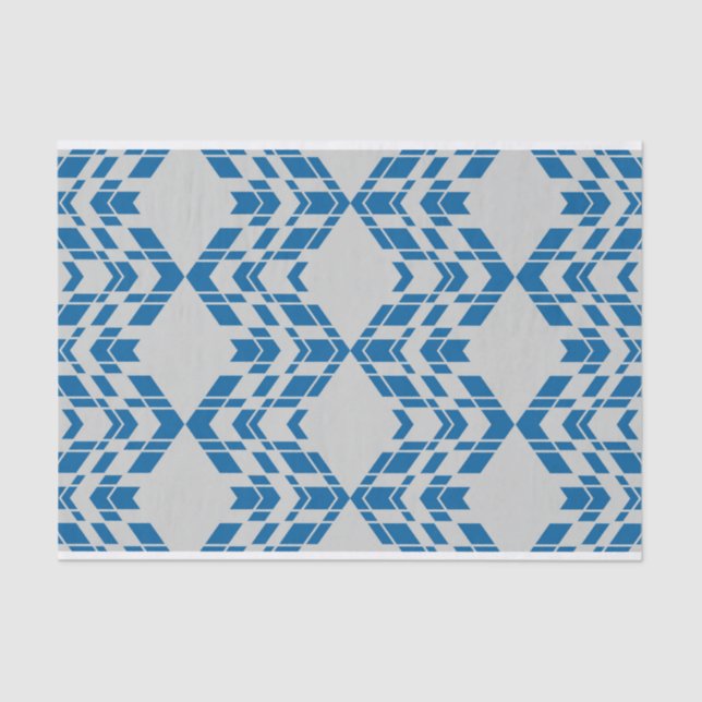 Papel De Seda Azul, decorativo, moderno, moderno, moderno y geom (Anverso)