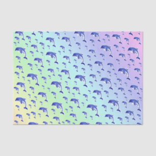 Papel De Seda azul,delfín, pez, naturaleza, acuático, diseño,