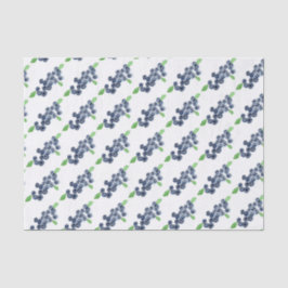 Papel De Seda Azul fruta acuarela Comida Berries Patrón