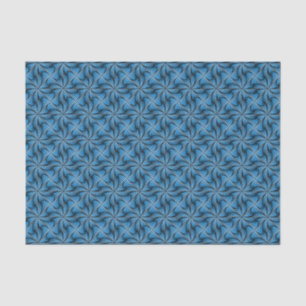 Papel De Seda Azul geométrico gráfico de giro espiral 3D