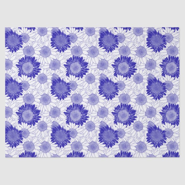Papel De Seda Azul girasol (Anverso)