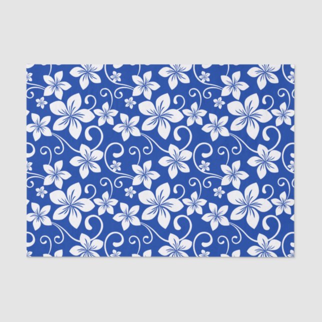 PAPEL DE SEDA AZUL HAWAII (AZUL REAL) (Anverso)