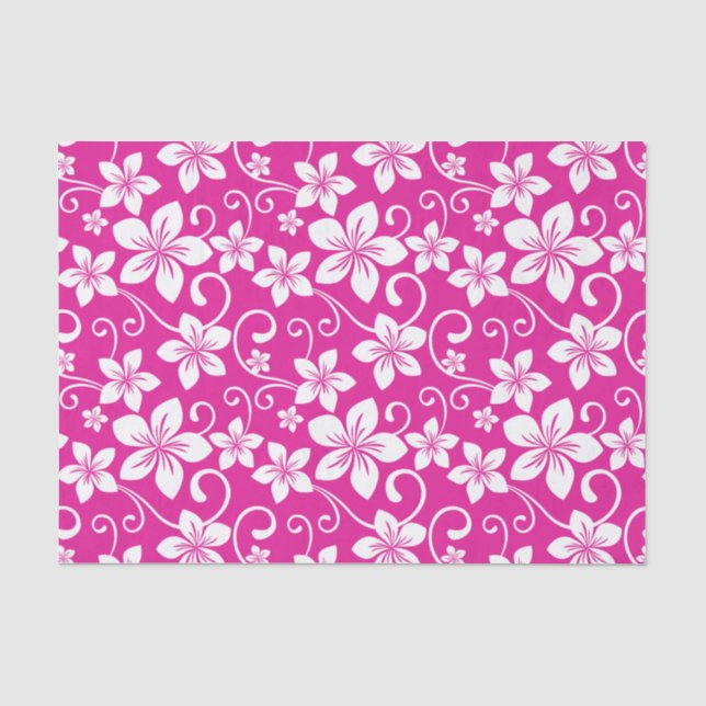 PAPEL DE SEDA AZUL HAWAII (ROPA CALIENTE) (Anverso)