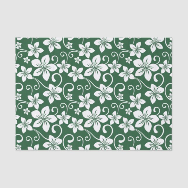 PAPEL DE SEDA AZUL HAWAII (VERDE FORESTAL) (Anverso)