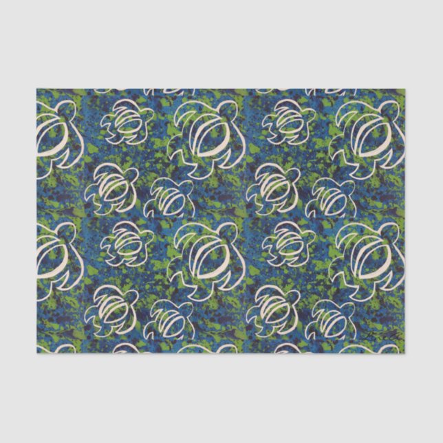 Papel De Seda Azul Honu de LineA (Anverso)