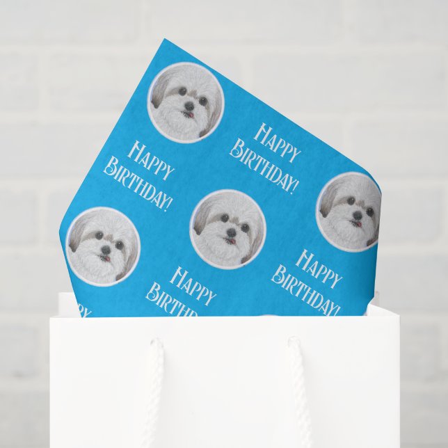 Papel de seda azul Malshi (Bolsa de regalo)