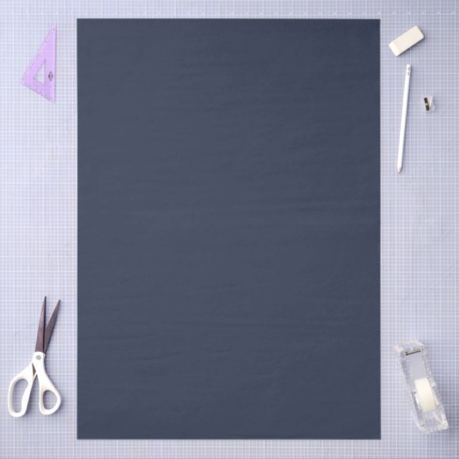 Papel De Seda Azul Marino (Artesanía)