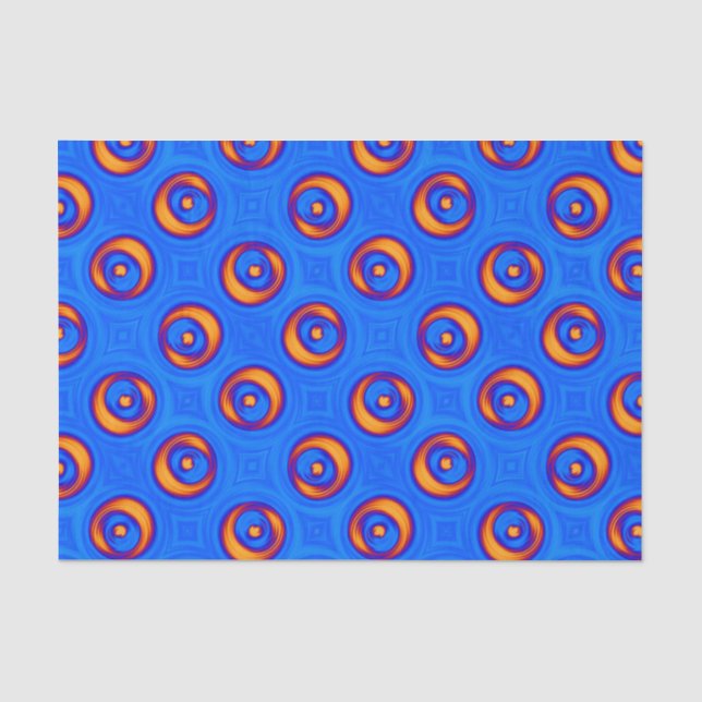 Papel De Seda Azul Naranja Rojo Amarillo Neón (Anverso)