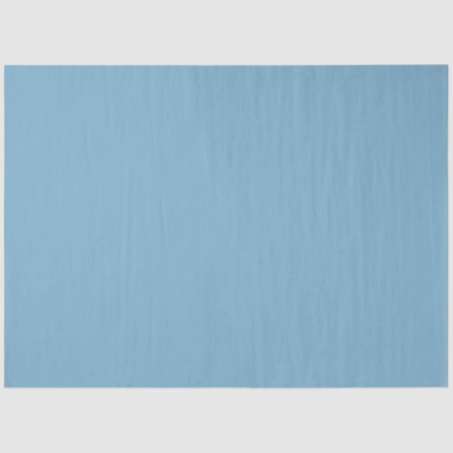 Papel De Seda Azul polvoriento pastel claro (Anverso)