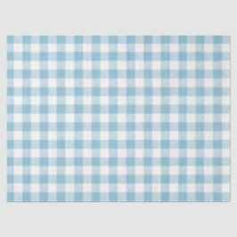 Papel De Seda Azul rústico de búfalo a cuadros