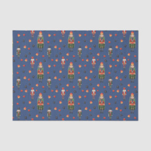 Papel De Seda Azul vintage navideño