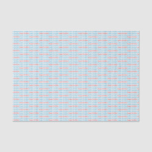 Papel De Seda Azul y rojo del papel seda del feliz cumpleaños