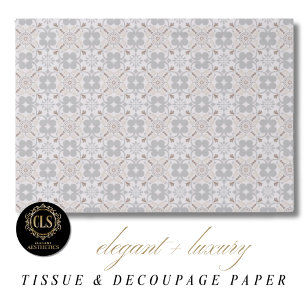 Papel De Seda Azulejo Español Elegante Estética de Lujo